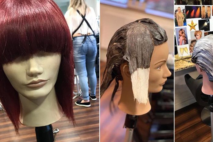 Training session with Davines